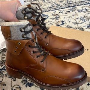 Men’s Brown Leather Boots Fall or Winter Reserved Footwear From Express Mens 8